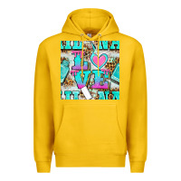 Lemon love nail and polish with leopard seamless pattern bbs Premium Hoodie - BundleAndBundleShop