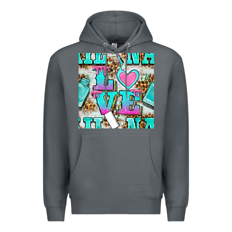 Love Nail And Polish With Leopard Seamless Pattern Bbs Premium Hoodie by BundleAndBundleShop | Teevron