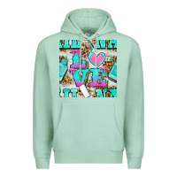 Seafoam love nail and polish with leopard seamless pattern bbs Premium Hoodie - BundleAndBundleShop