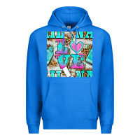 True Royal love nail and polish with leopard seamless pattern bbs Premium Hoodie - BundleAndBundleShop