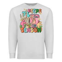 Dove Grey peeps season mode on Premium Sweatshirt - MaliasSmallBusiness