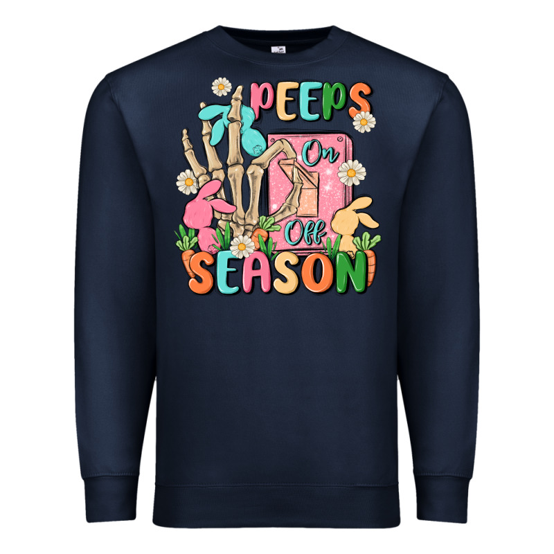Peeps Season Mode On Premium Sweatshirt by MaliasSmallBusiness | Teevron
