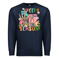 Navy peeps season mode on Premium Sweatshirt - MaliasSmallBusiness