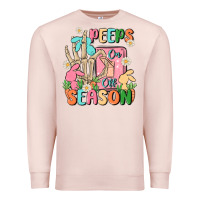 Pale Pink peeps season mode on Premium Sweatshirt - MaliasSmallBusiness