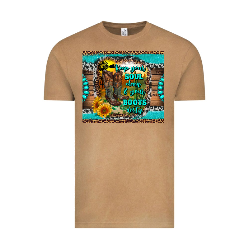 Keep Your Soul Clean And Your Boots Dirty Vintage Tee by RanaPortraitStore | Teevron