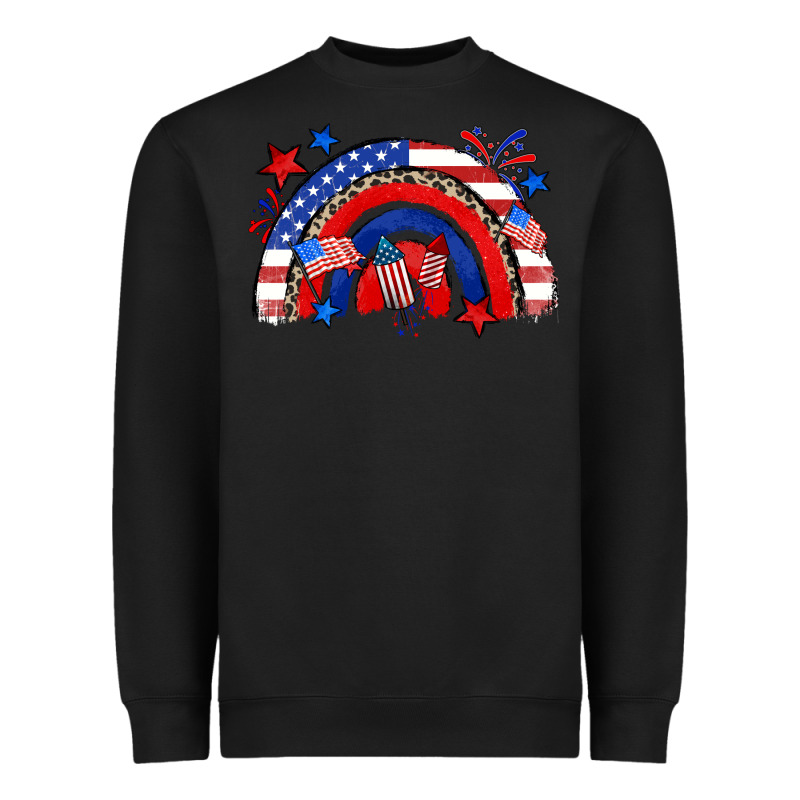 American Rainbow Heavyweight Sweatshirt by Zillion Design Studio | Teevron