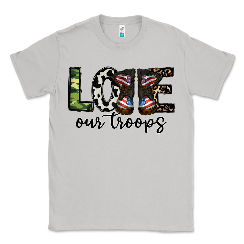 Love Our Troops Classic Tee by CowhideDigitalArt | Teevron