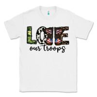 White love our troops Classic Tee - CowhideDigitalArt
