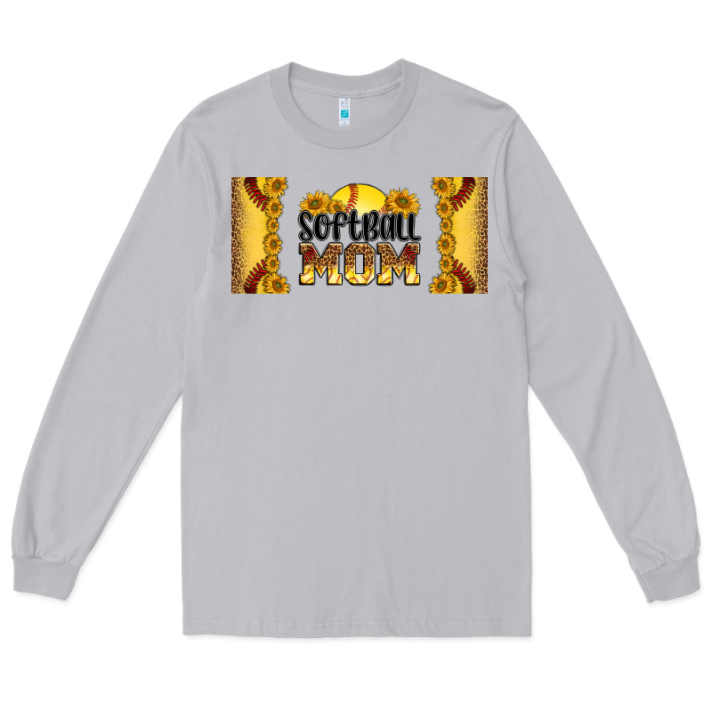 Leopard Softball Mom 16oz Libbey Glass Long Sleeve Tee by HRA Design Shop | Teevron