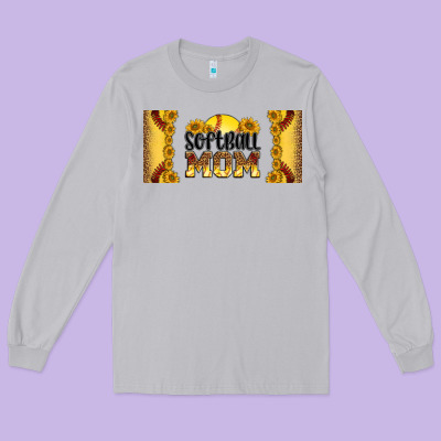 Leopard Softball Mom 16oz Libbey Glass Long Sleeve Tee Designed By Hra Design Shop