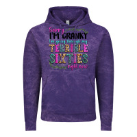 Cloud Purple sorry im cranky im going through my terrible sixties right now Vintage Hoodie - texasbilliewilder