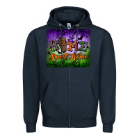 Navy home sweet home tumbler Zipper Hoodie - BundleAndBundleShop