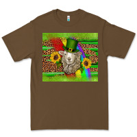 Cacao st patricks sheep sunflowers rainbow serape leopard glitter Premium Tee - Artiststas