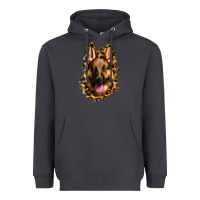 Smoke german shepherd leopard background Heavyweight Hoodie - Jasminsmagicworld
