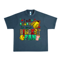 Midnight Navy i will always be your biggest fan softball Urban Heavy Tee - Zillion Design Studio