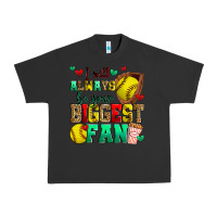 Pigment Black i will always be your biggest fan softball Urban Heavy Tee - Zillion Design Studio