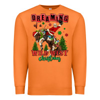 Carrot dreaming of a wild west christmas cowboy santa Premium Sweatshirt - MaliasSmallBusiness