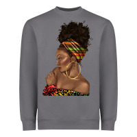 Storm afro black woman profile juneteenth Heavyweight Sweatshirt - texasbilliewilder
