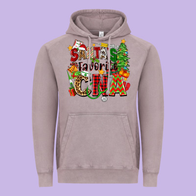 Santa's Favorite Cna Vintage Hoodie Designed By Zillion Design Studio