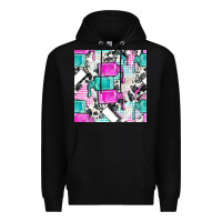 Black nail polish with cowhide and plaid seamless pattern bbs Premium Hoodie - BundleAndBundleShop