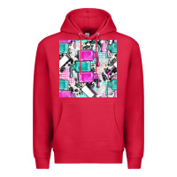 Cardinal nail polish with cowhide and plaid seamless pattern bbs Premium Hoodie - BundleAndBundleShop
