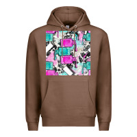 Chestnut nail polish with cowhide and plaid seamless pattern bbs Premium Hoodie - BundleAndBundleShop