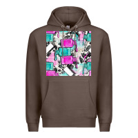 Coffee nail polish with cowhide and plaid seamless pattern bbs Premium Hoodie - BundleAndBundleShop