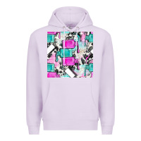 Lilac nail polish with cowhide and plaid seamless pattern bbs Premium Hoodie - BundleAndBundleShop