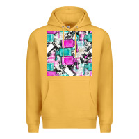Mustard nail polish with cowhide and plaid seamless pattern bbs Premium Hoodie - BundleAndBundleShop
