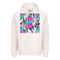 Pale Pink nail polish with cowhide and plaid seamless pattern bbs Premium Hoodie - BundleAndBundleShop