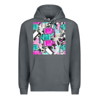 Rock nail polish with cowhide and plaid seamless pattern bbs Premium Hoodie - BundleAndBundleShop