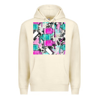 Sandshell nail polish with cowhide and plaid seamless pattern bbs Premium Hoodie - BundleAndBundleShop
