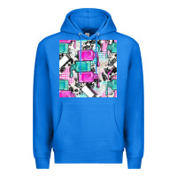 True Royal nail polish with cowhide and plaid seamless pattern bbs Premium Hoodie - BundleAndBundleShop