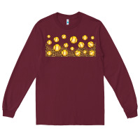 Burgundy leopard softball 16oz libbey glass Long Sleeve Tee - HRA Design Shop