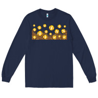 Navy leopard softball 16oz libbey glass Long Sleeve Tee - HRA Design Shop