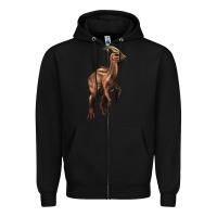 Black parasaurolophus Zipper Hoodie - Artiststas