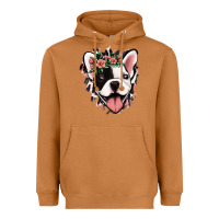 Meerkat french bulldog floral Heavyweight Hoodie - Jasminsmagicworld