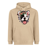 Mushroom french bulldog floral Heavyweight Hoodie - Jasminsmagicworld