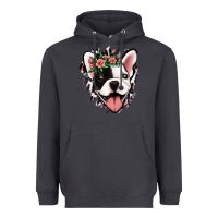 Smoke french bulldog floral Heavyweight Hoodie - Jasminsmagicworld