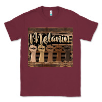 Burgundy melanin American flag Classic Tee - HRA Design Shop