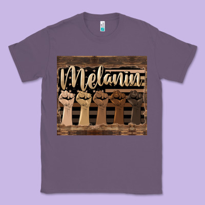 Melanin American Flag Classic Tee Designed By Hra Design Shop