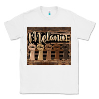 White melanin American flag Classic Tee - HRA Design Shop