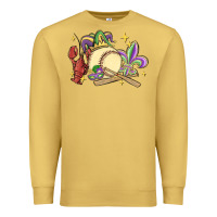 Antique Gold mardi gras baseball Premium Sweatshirt - MaliasSmallBusiness