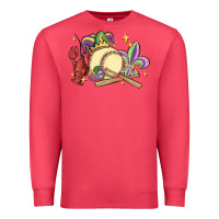 Cardinal mardi gras baseball Premium Sweatshirt - MaliasSmallBusiness