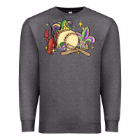 Charcoal Heather mardi gras baseball Premium Sweatshirt - MaliasSmallBusiness
