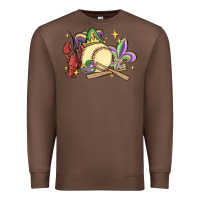 Chestnut mardi gras baseball Premium Sweatshirt - MaliasSmallBusiness