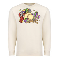 Sandshell mardi gras baseball Premium Sweatshirt - MaliasSmallBusiness