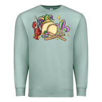 Seafoam mardi gras baseball Premium Sweatshirt - MaliasSmallBusiness