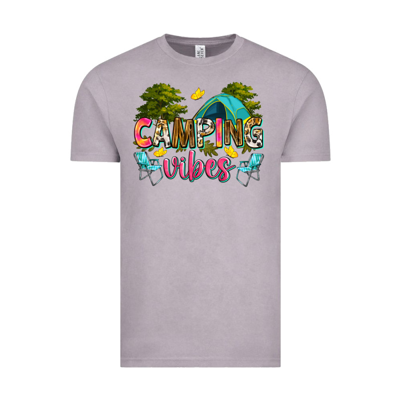 Camping Vibes Vintage Tee by Zillion Design Studio | Teevron