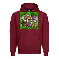 Burgundy trick or treat tumbler Zipper Hoodie - BundleAndBundleShop